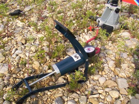 Fußpumpe für Wasserraketen