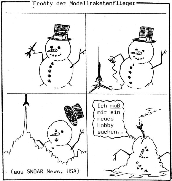 Frosty der Modellraketenflieger