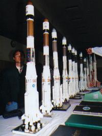 Start von Modellraketen: flugfähige Raketenmodelle